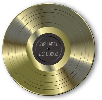 Goldene Schallplatte CD mit eigenem Label