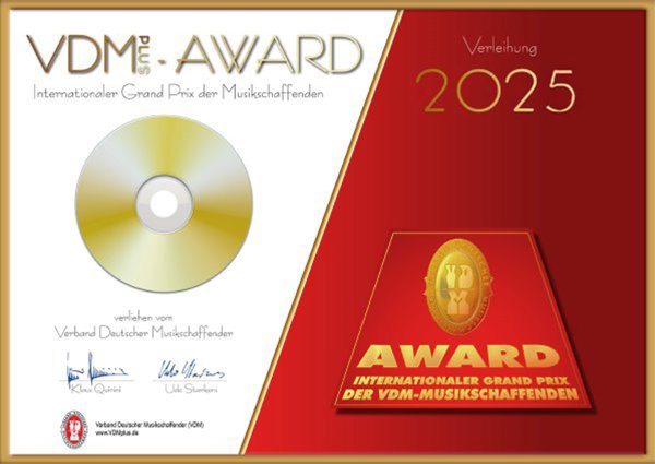 VDMplus AWARD 2025 - Die goldene CD für Musikschaffende des VDMplus